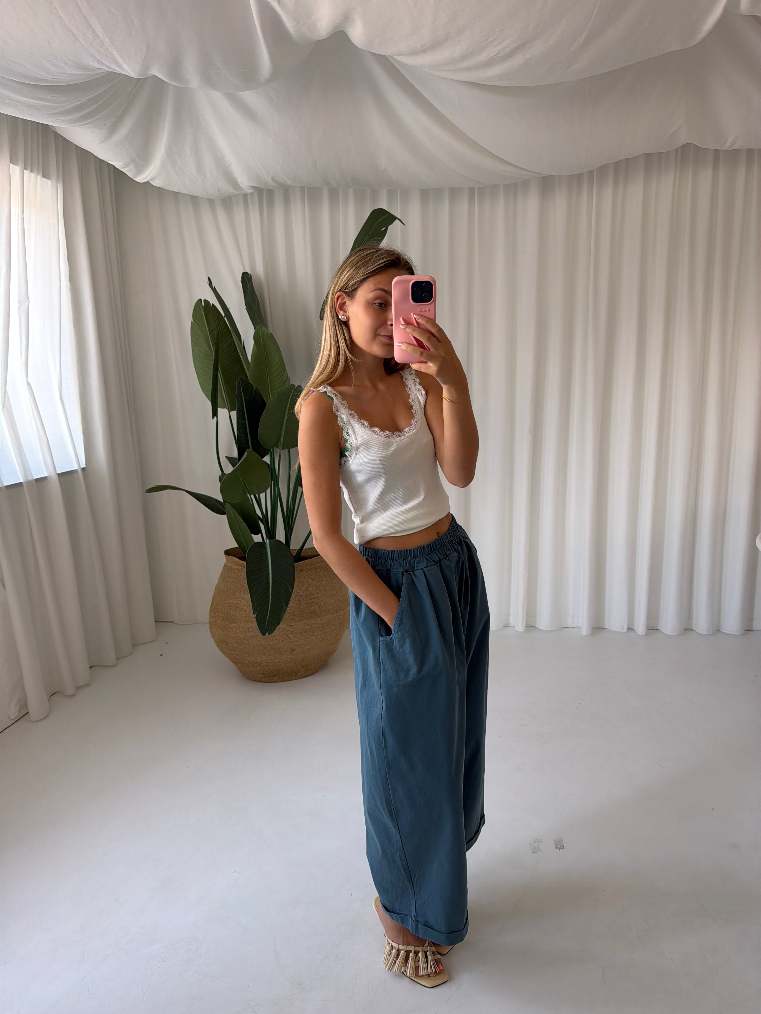Green pants