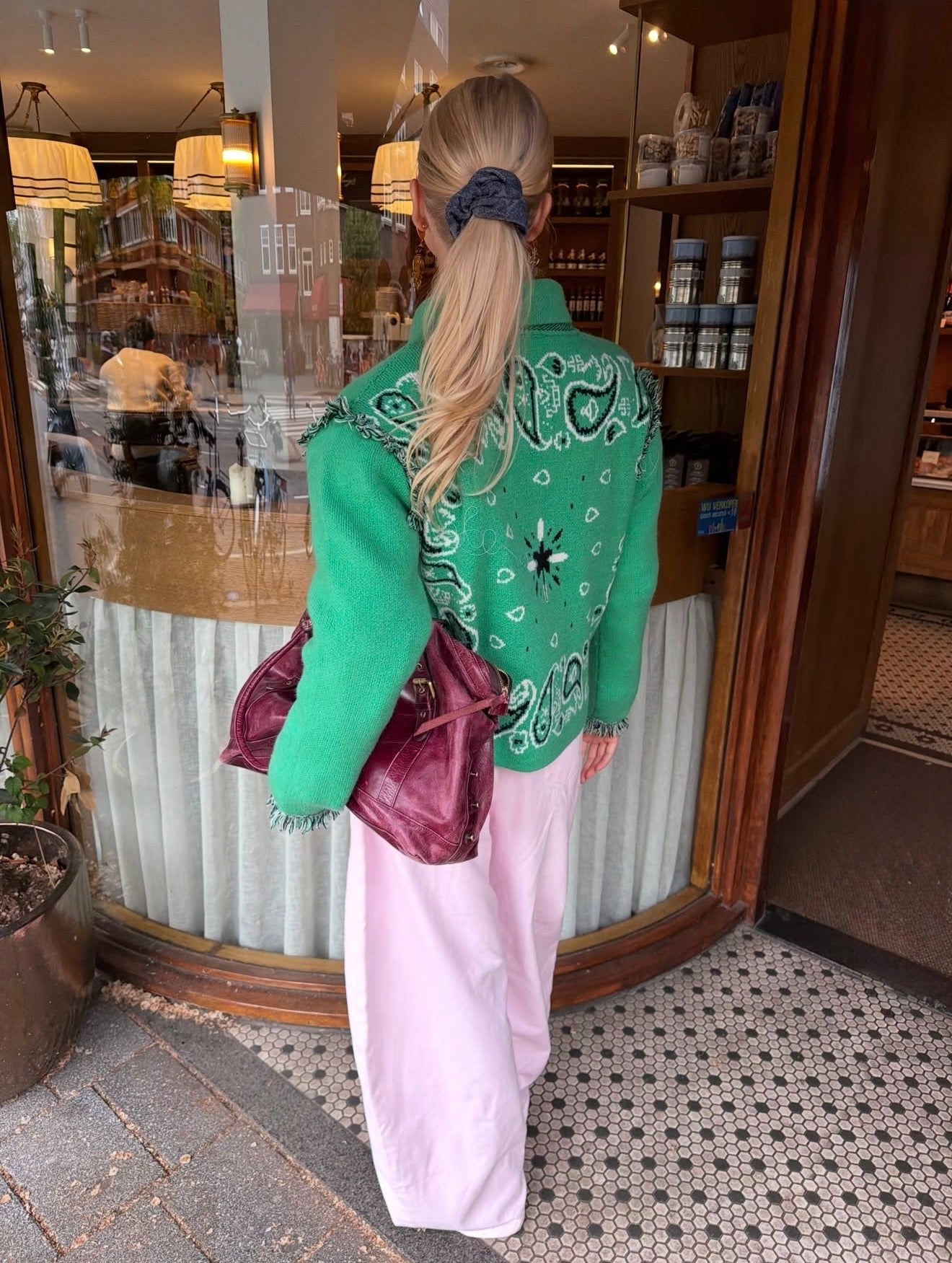 Lola in Green Knit