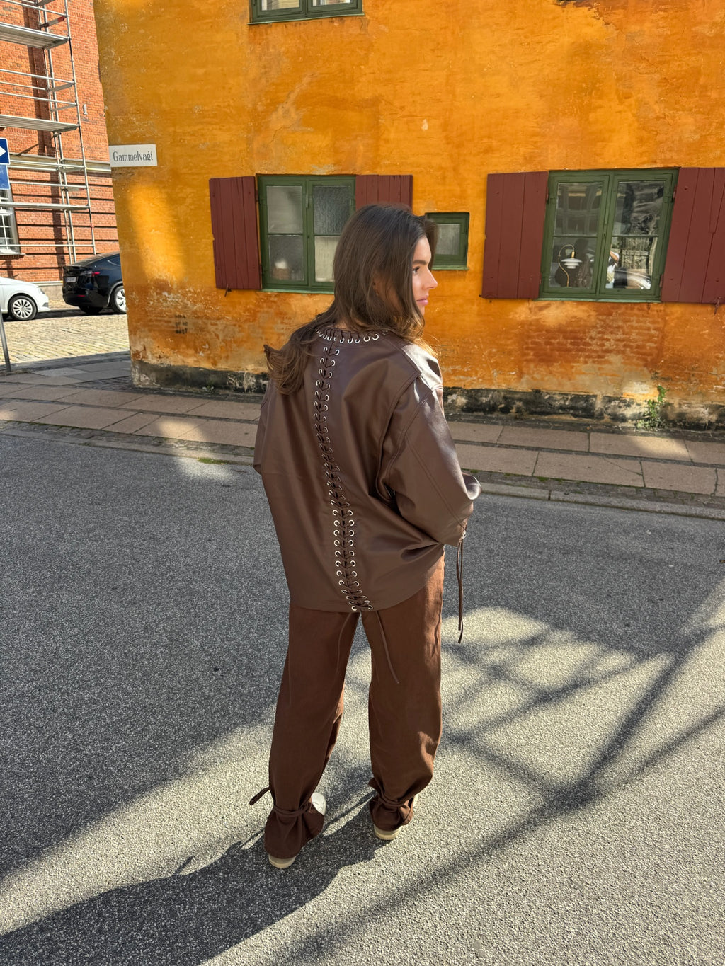 Brown Braid Jeans