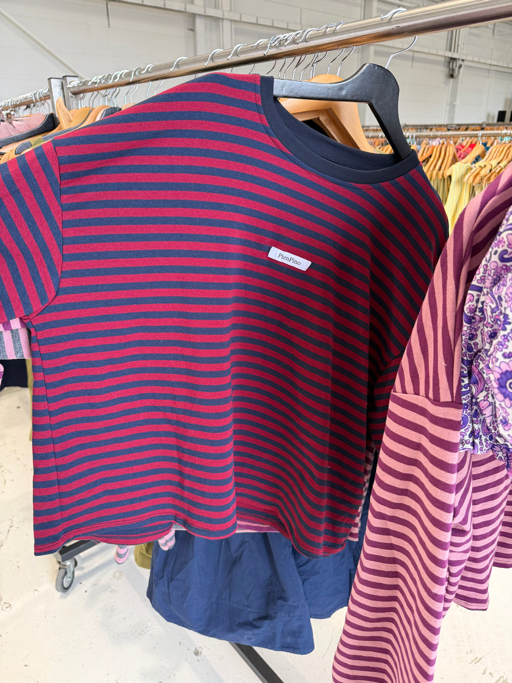 T-shirts PienPino Longsleeve Red & Blue