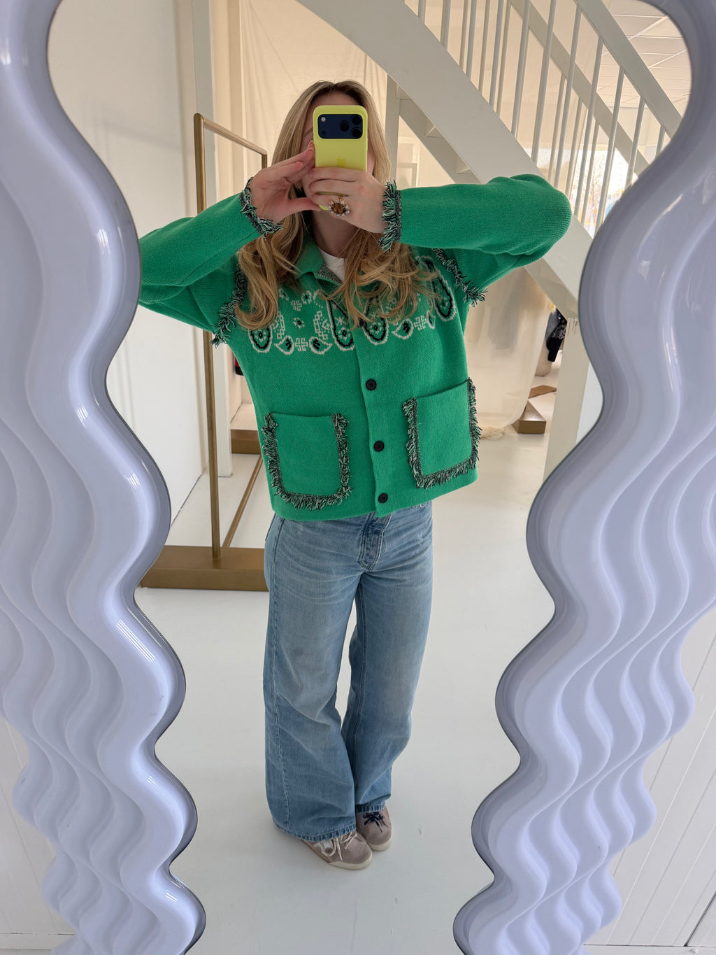 Lola in Green Knit