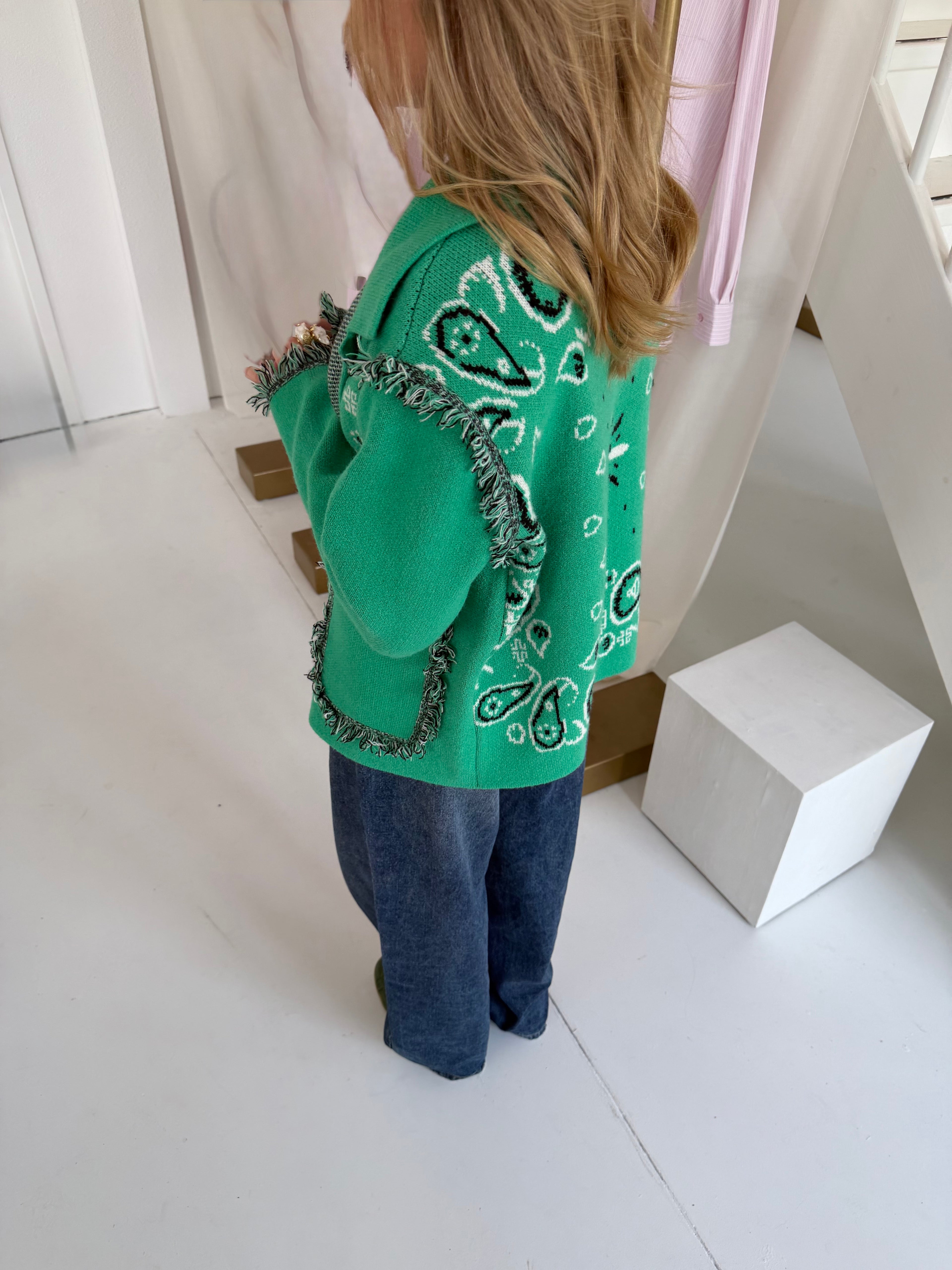 Lola in Green Knit