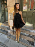 Black Glitter Dress