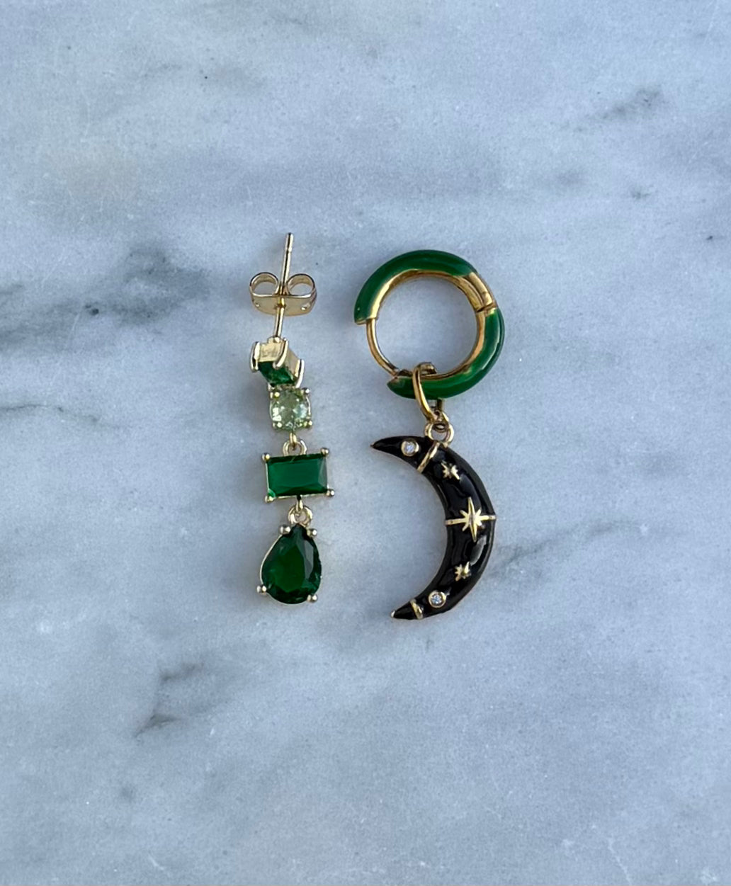 Black Moon Earrings