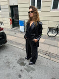 Black Glitter Pants