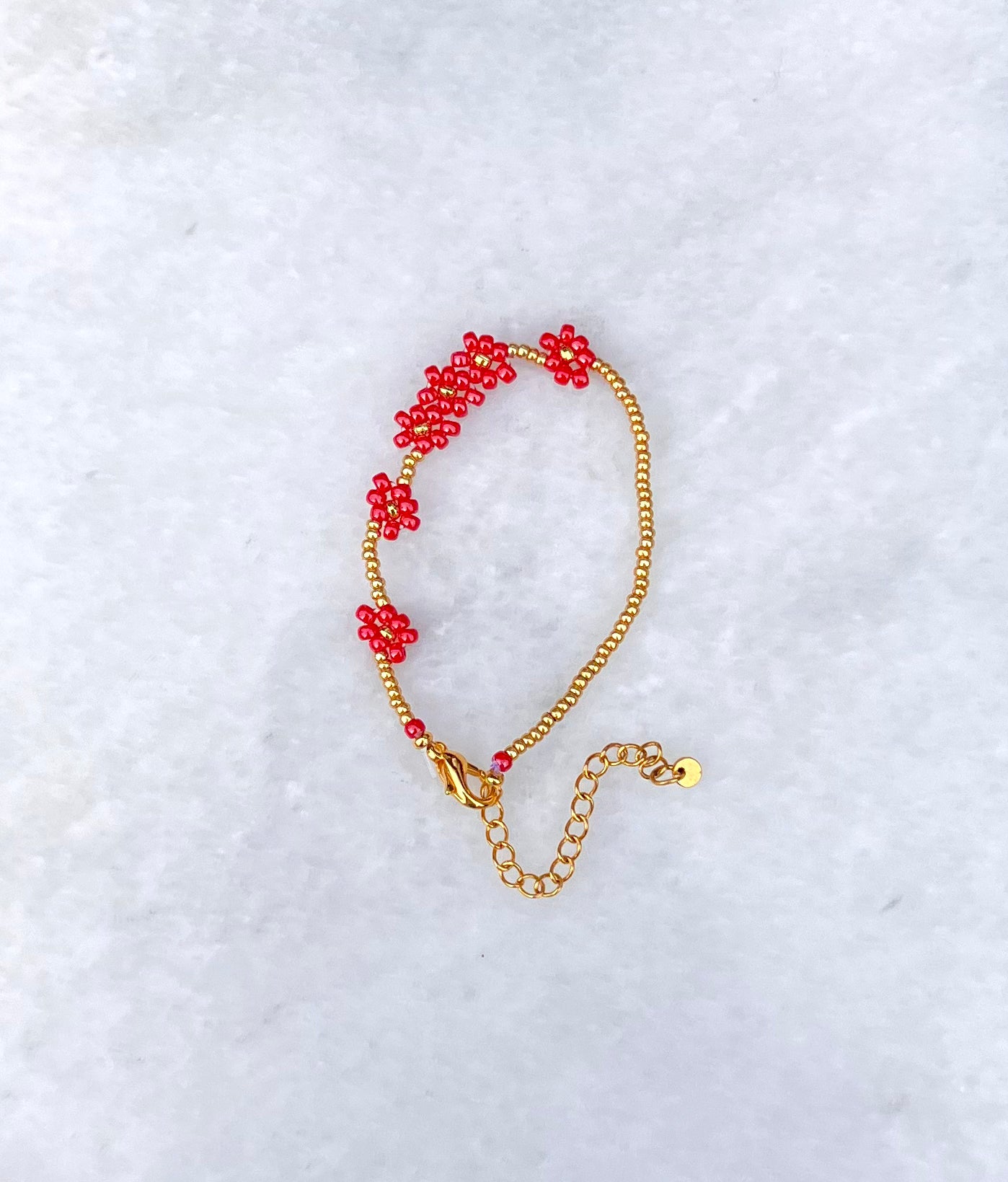 Red Bloom Bracelet